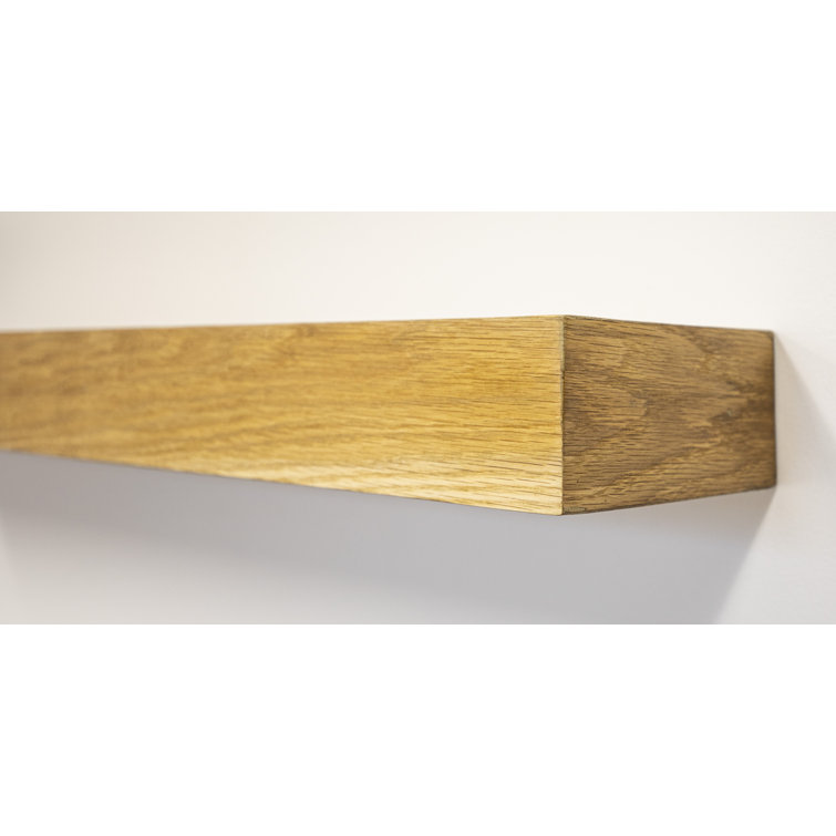 The Twillery Co.® Tyringham Kemble Solid Oak Wood Floating Shelf Wayfair